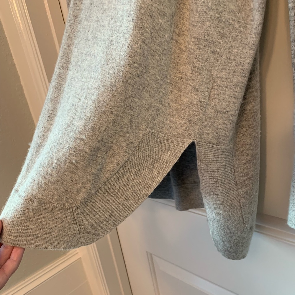 J. Crew Factory Wool-Blend Tunic Sweater in Heather Dove - Picture 10 of 14